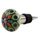 Rangoli work Ceramic Wine Stopper (Pack Of One Piece)